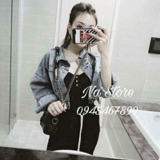 Áo khoác jean croptop