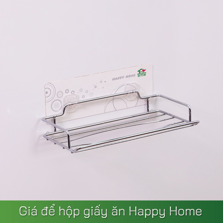 [Hàng chính hãng] Giá để hộp giấy ăn bằng Inox - happy Home