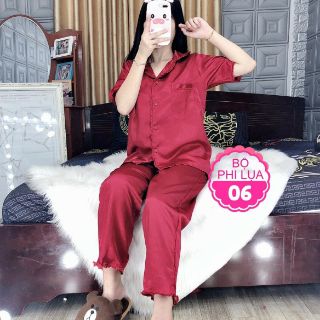 Đồ bộ phi lụa bèo chất lụa đẹp cao cấp MS BỘ PHI LỤA 06