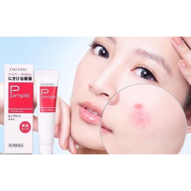 Shiseido pimplit Nhật Bản 18g Đỏ - khắc tinh của mụn trứng cá