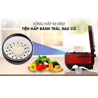 Nồi Cơm Điện Sharp KS-COM100DV-WH 1L (Hẹn Giờ, Mâm Nhiệt 3D, 6 Chức Năng Nấu)