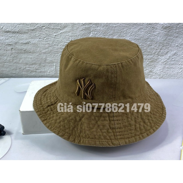 Nón bo tai bèo bucket màu như 2 mặt 2 lớp thêu Ny đậm chất thời trang nam nữ