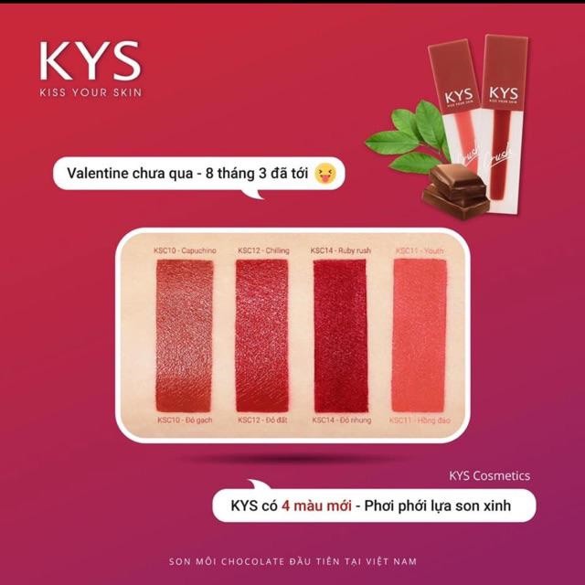 [Son kem Chocolate] Son chocolate không chì chính hãng màu đỏ gạch capuchino | BigBuy360 - bigbuy360.vn