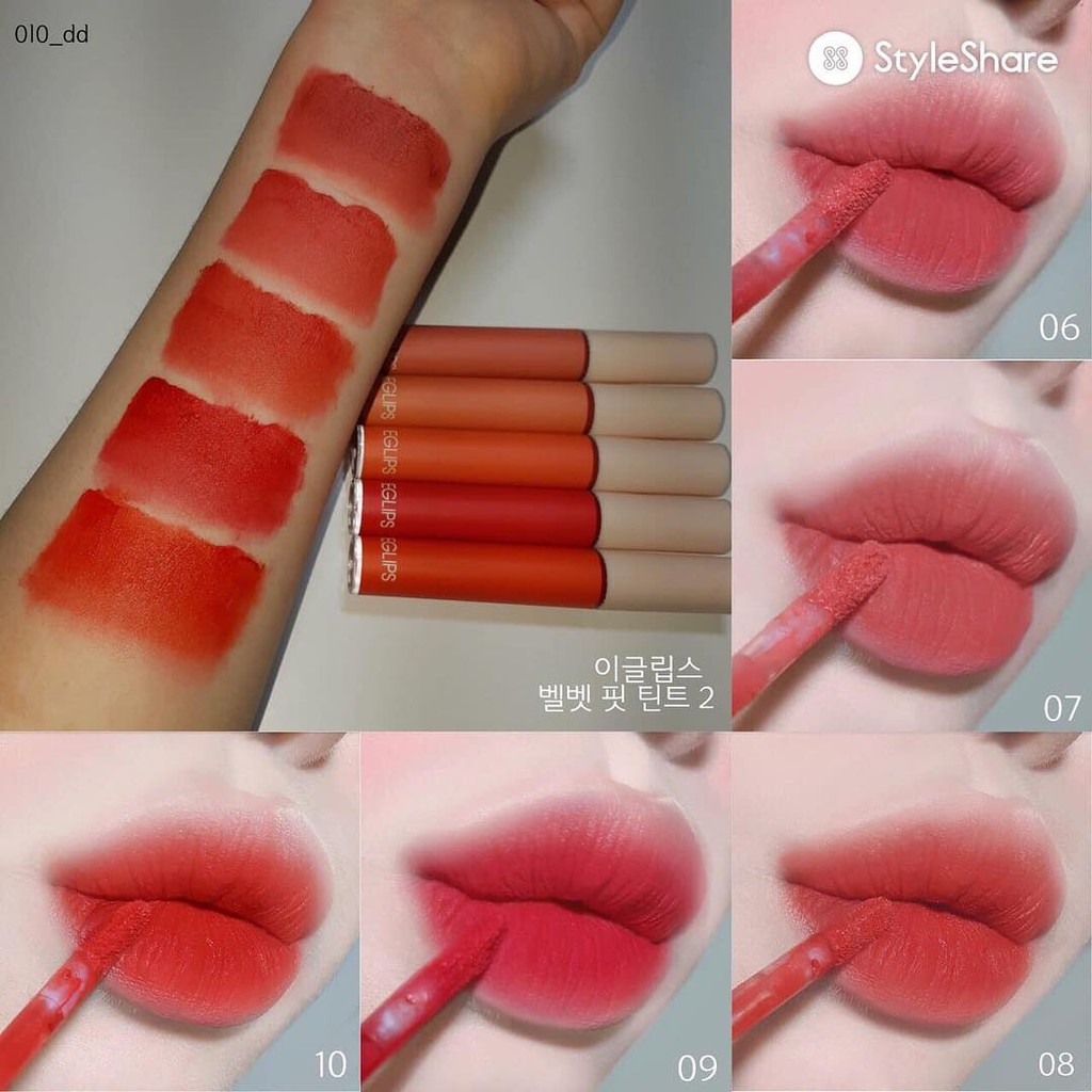 Son Kem Lì Siêu Mềm Mịn, Lên Màu Chuẩn Với Sắc Môi Cổ Điển Eglips Velvet Fit Tint