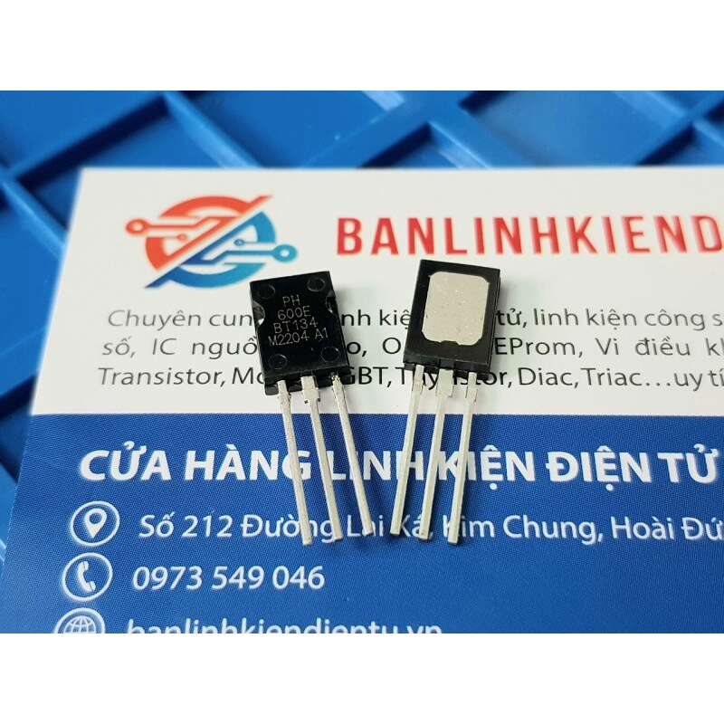 Combo 10 con BT134-600E, BT134 Triac 4A/600V TO126