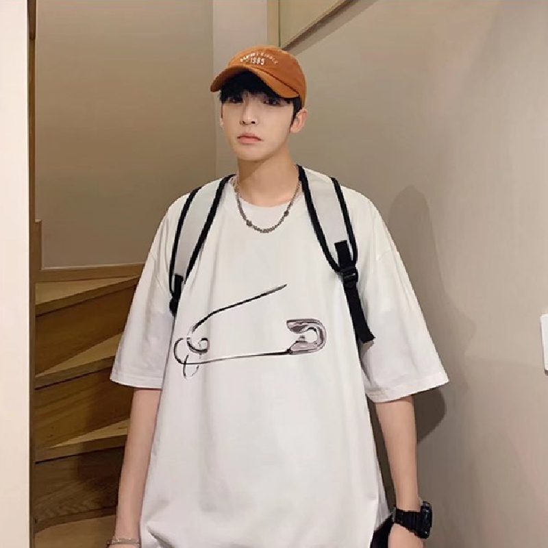 Áo Thun Tay Ngắn Dáng Rộng In Họa Tiết Hoạt Hình Phong Cách Hip Hop Nhật Bản Thời Trang Mùa Hè Cho Nam M-8XL