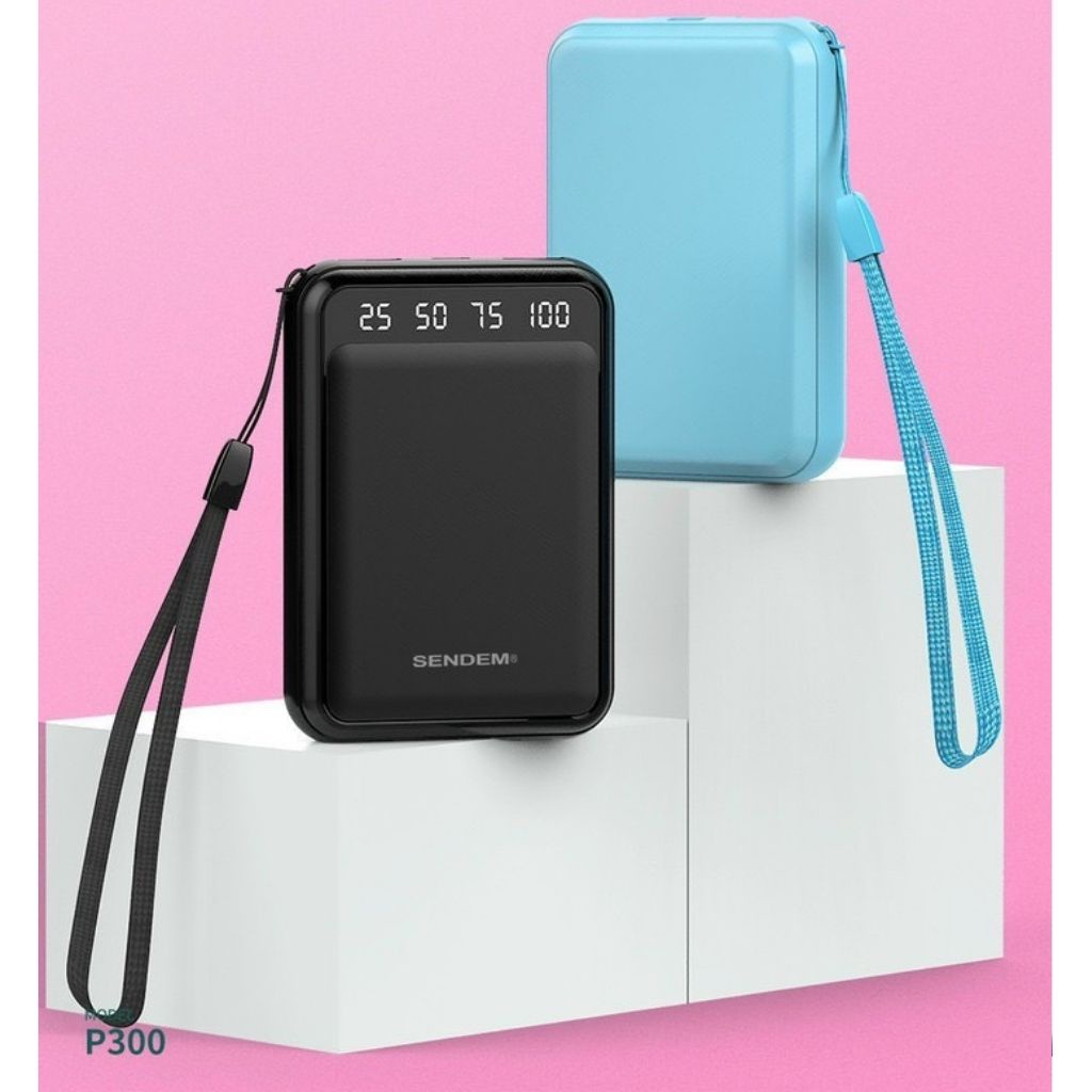Sạc Dự Phòng Sạc Mini Cầm Tay Sendem P300 Chính Hãng, Dung Lượng 10000mah Nhỏ Gọn Tiện Lợi thời trang