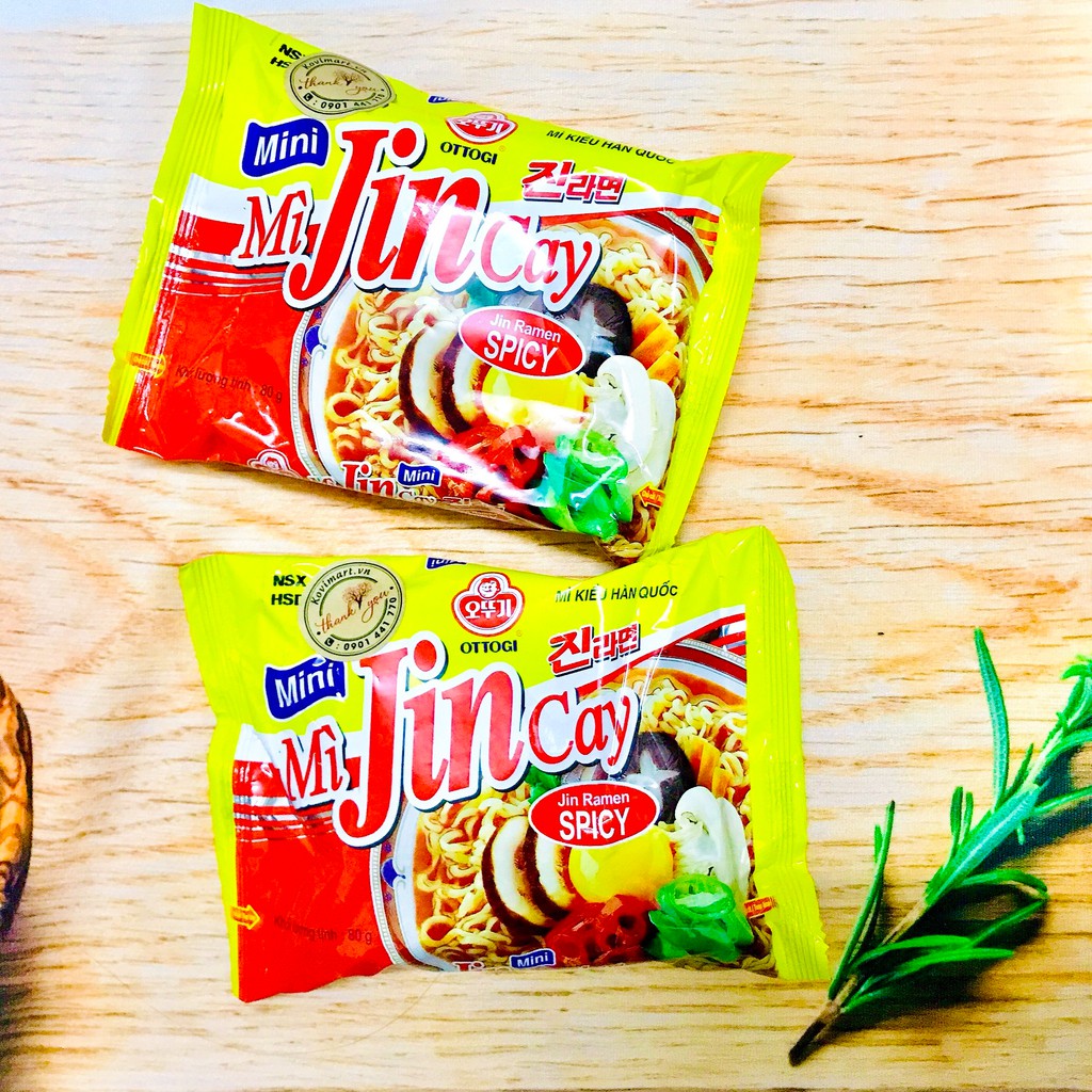 (Combo 5 gói)Mì Cay Jin 80g