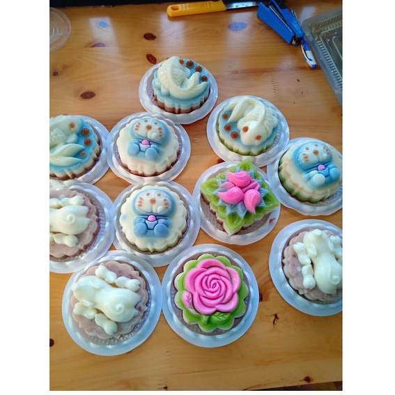 100c Hộp H15 bầu đựng bánh bao đào tiên, xôi khuôn cúng thôi nôi