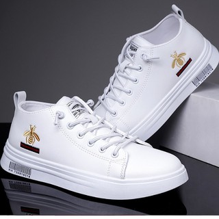 *XẢ HÀNG* Giày Sneaker nam da lịch lãm thêu hình độc HOT 2021 BH7