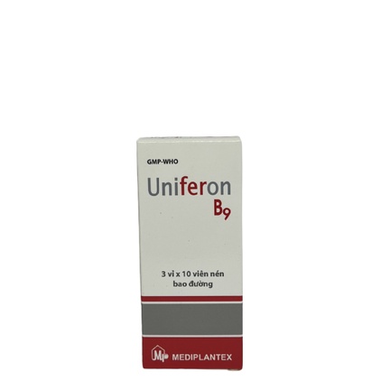 Viên Uống Uniferon B9 - Bổ Sung Sắt Cho Cơ Thể Hỗ Trợ Tình Trạng Thiếu Máu