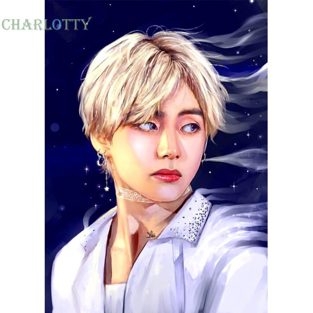 Bộ Tranh Đính Đá Tự Làm Hình Nhóm Nhạc Bts | BigBuy360 - bigbuy360.vn