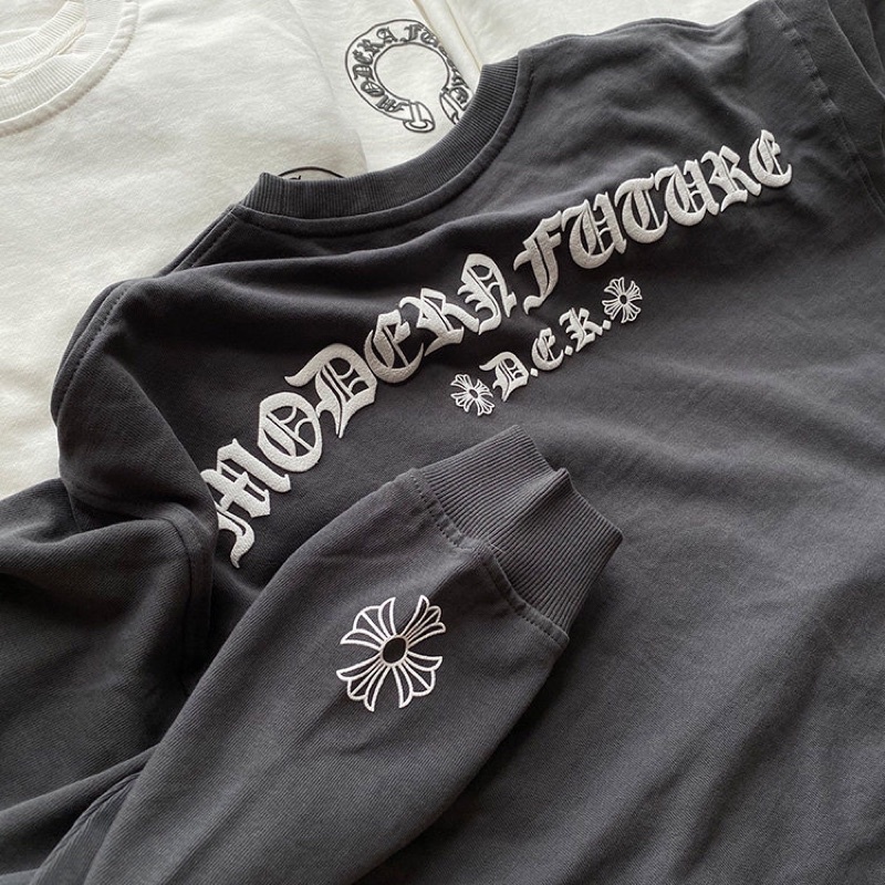 Áo sweater Chrome hearts nam nữ cao cấp khoá sườn
