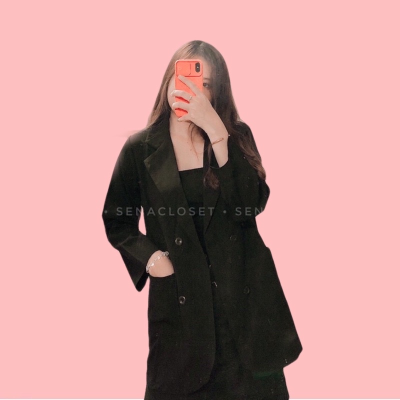Áo Blazer Trơn 1 lớp Quảng châu Style Ulzzang Hàn Quốc ( Ảnh thật/ Video)
