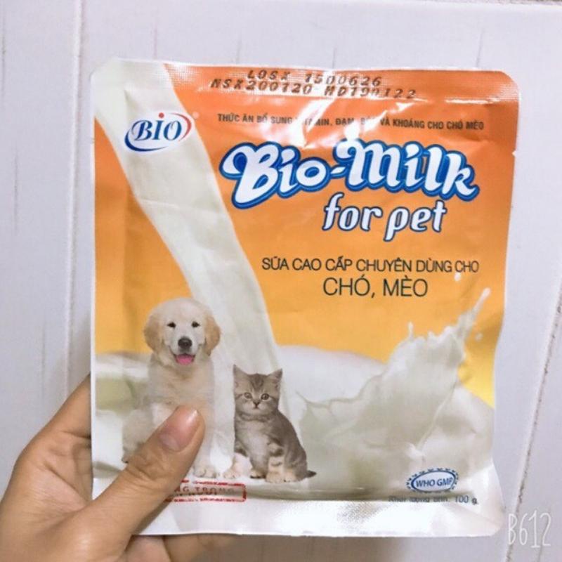 Sữa cho chó mèo Bio-Milk gói 100g-familypetshop.vn