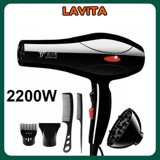 Máy sấy tóc deliya chính hãng 2 chiều nóng lạnh công suất lớn tặng kèm 2 món - lavita