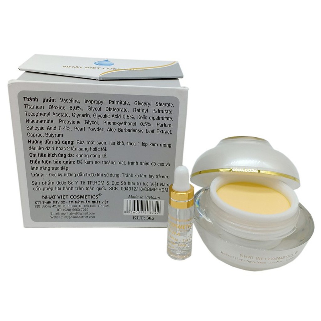 Kem VIP Lão Hóa, Trắng Da, Se Khít Chân Lông, Ngọc Trai Đen, Sữa Ong Chúa (30g) | BigBuy360 - bigbuy360.vn