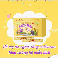 Cốm ăn ngon Bạch Mai - Bé ăn ngon, tăng cân tốt, đề kháng khỏe, tăng chiều cao, Hộp 30 gói