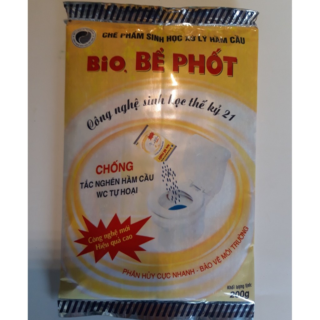 Men vi sinh bể phốt Bio, phân hủy hữu cơ bể phốt, chống đầy, chống tắc, khử mùi, không phải hút bể phốt