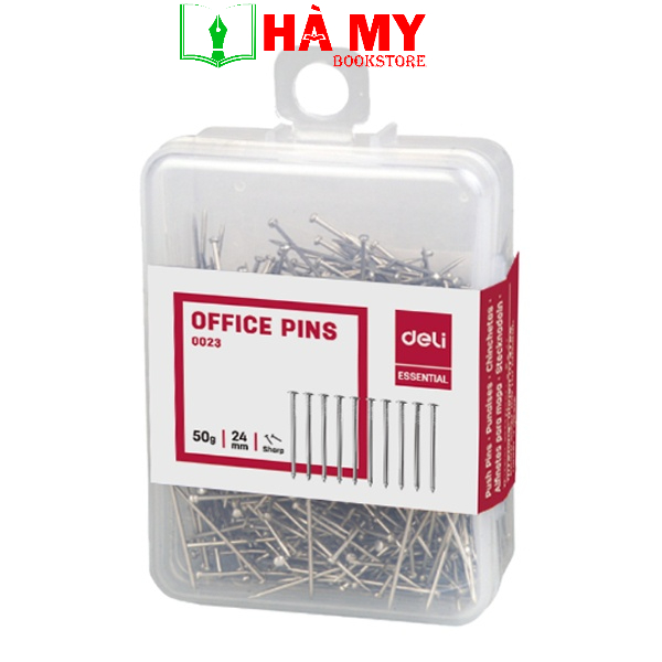 [Hỏa Tốc] Ghim cài nhọn Deli 0023 Dài 24mm