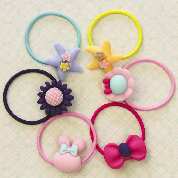 Chun buộc tóc hoạt hình xinh   Clovershop68