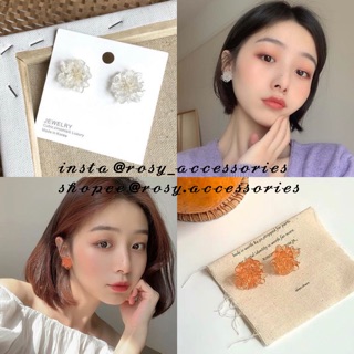 ROSY - KHUYÊN TAI HOA NHỰA BÁNH BÈO NHIỀU MÀU