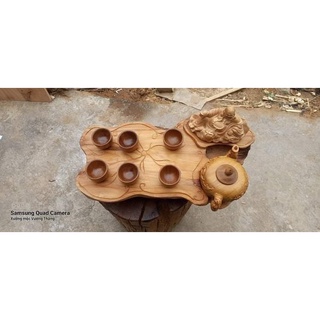 KHAY TRÀ GỖ NGỌC AM (  MỘC ,CHUẨN 100% )