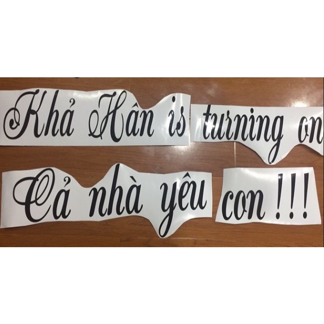 In chữ decal dán bóng jumbo
