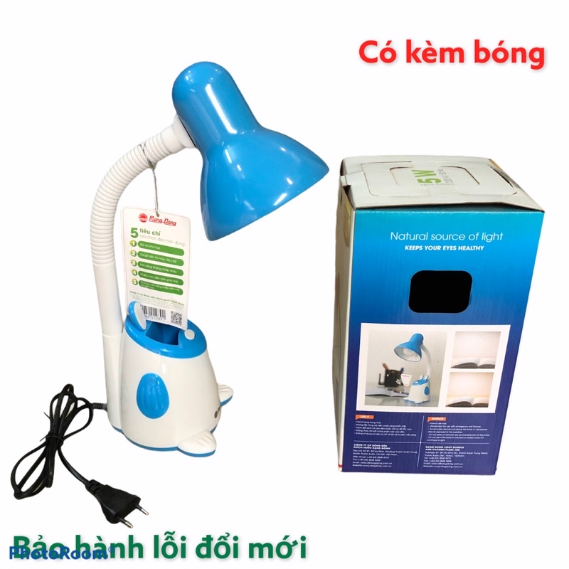 Đèn học Rạng Đông chống cận có kèm bóng 5w ánh sáng vàng bảo hành 12 tháng cam kết chất lượng