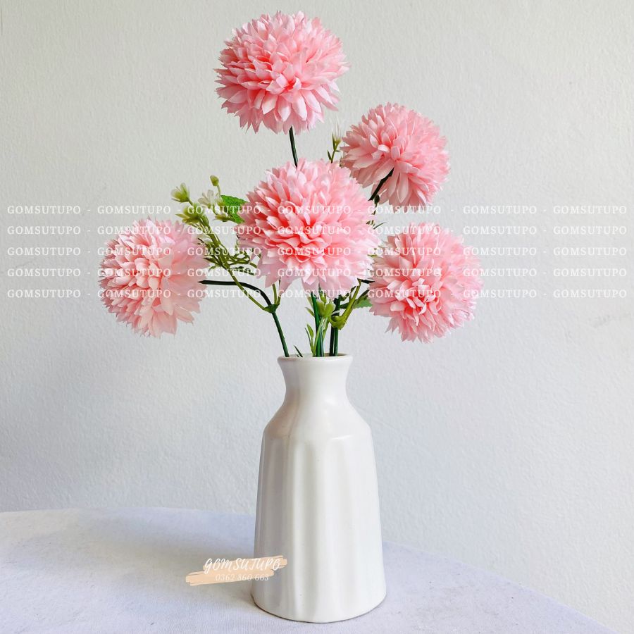 Lọ Hoa Mini Màu PASTEL - Trắng Vàng Hồng - 50 mẫu Bình Hoa Bát Tràng Trang Trí Để Bàn