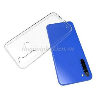 Ốp lưng silicon dẻo trong suốt + kính cường lực Xiaomi Redmi Note 8 / NOTE 8 PRO siêu mỏng
