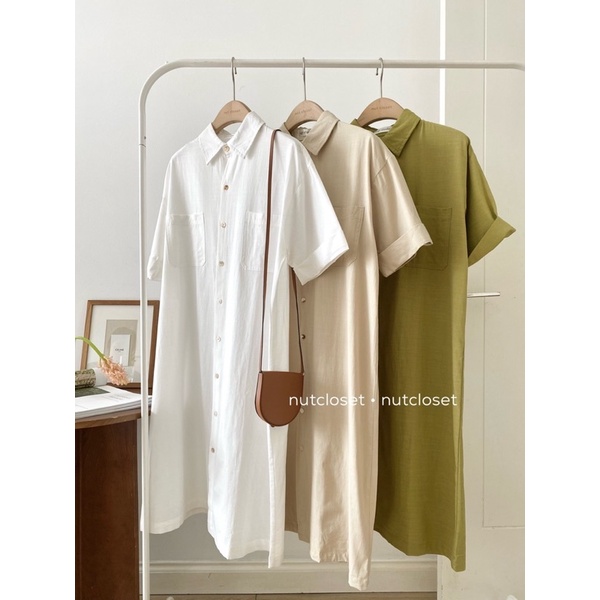 Váy tay gập 2 túi _ V0075