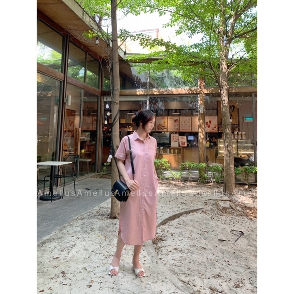 Đầm sơ mi suông