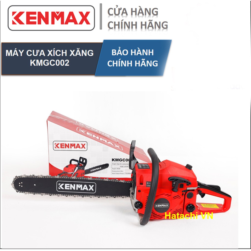 Máy cưa xích | cưa xích xăng kenmax KMGC002 | công suất 2100w chính hãng