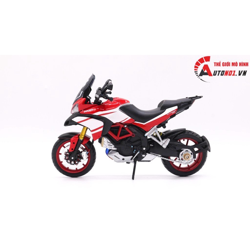 MÔ HÌNH XE ĐỘ DUCATI MULTISTRADA 1200S RED WHITE 1:12 AUTONO1 D196