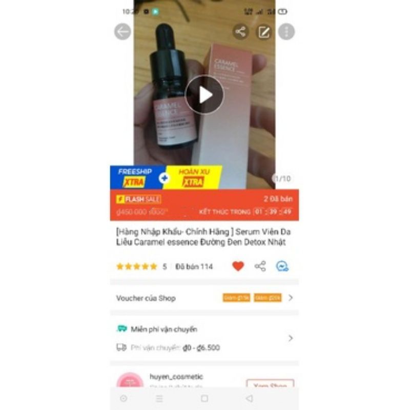 [ Hàng Nhập Khẩu- Chính Hãng-Quà Tặng ] Serum Caramel Essence Viện Da Liễu Xoá Mụn Nhật Bản Spa ko hiệu quả hoàn tiền | BigBuy360 - bigbuy360.vn