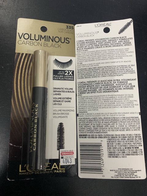 Mascara Loreal Voluminous Crabon Black