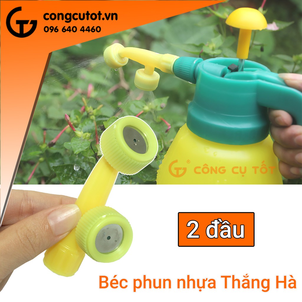 Béc phun 2 đầu nhựa