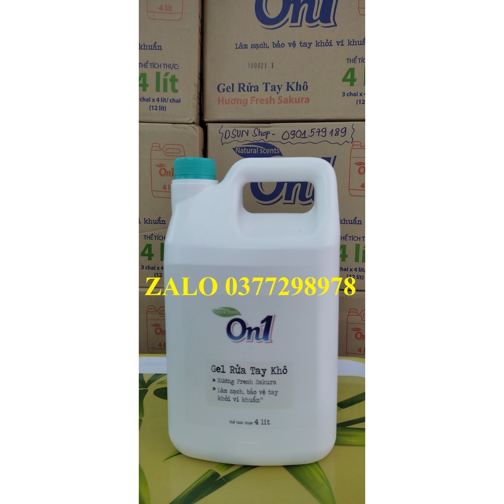 HOẢ TỐC SIÊU NHANH 🚚 GEL On1 Can 4 lít 4l rửa tay khô sát khuẩn SIÊU RẺ | BigBuy360 - bigbuy360.vn
