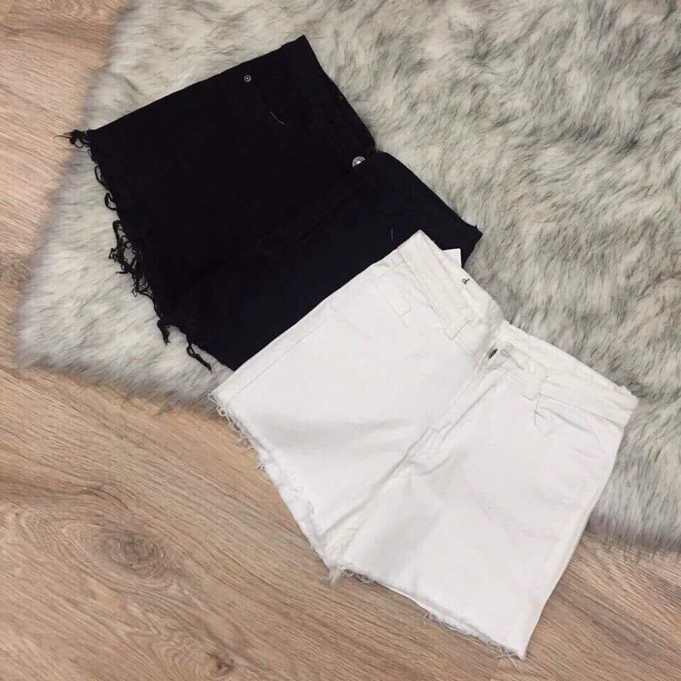 Quần short jean nữ lưng cao King168 , quần short nữ cao cấp QS11