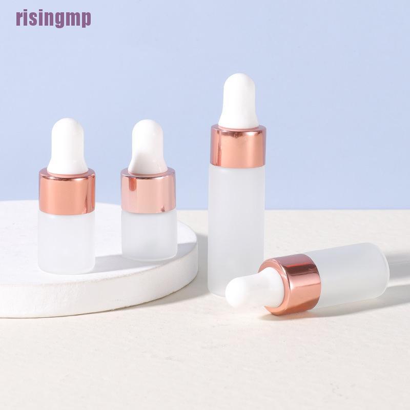 [Hàng mới về] Set 5 lọ chiết tinh dầu rỗng kiểu nhỏ giọt bằng thủy tinh nhám 1-5ml tùy chọn