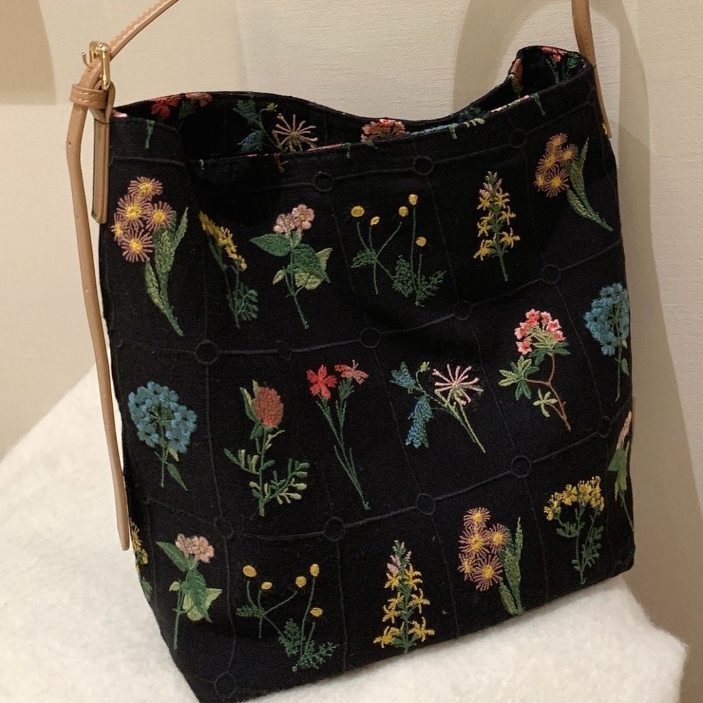 Túi Xách Tote Canvas Đeo Vai Sức Chứa Lớn 2 Kiểu Lựa Chọn Cho Nữ