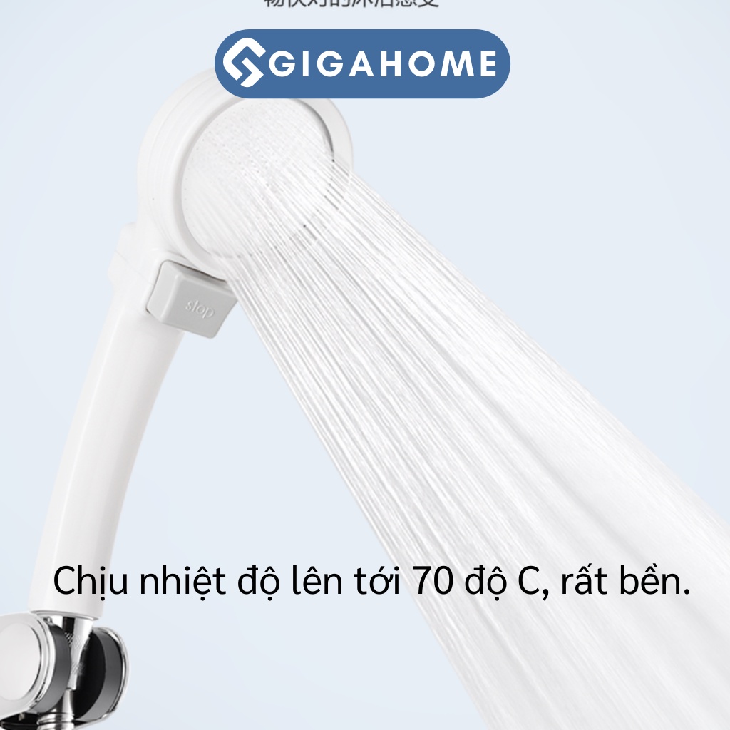 Vòi Sen Tắm Tăng Áp Có Nút Công Tắc GIGAHOME Xoay 360 Độ Tiện Lợi 8361