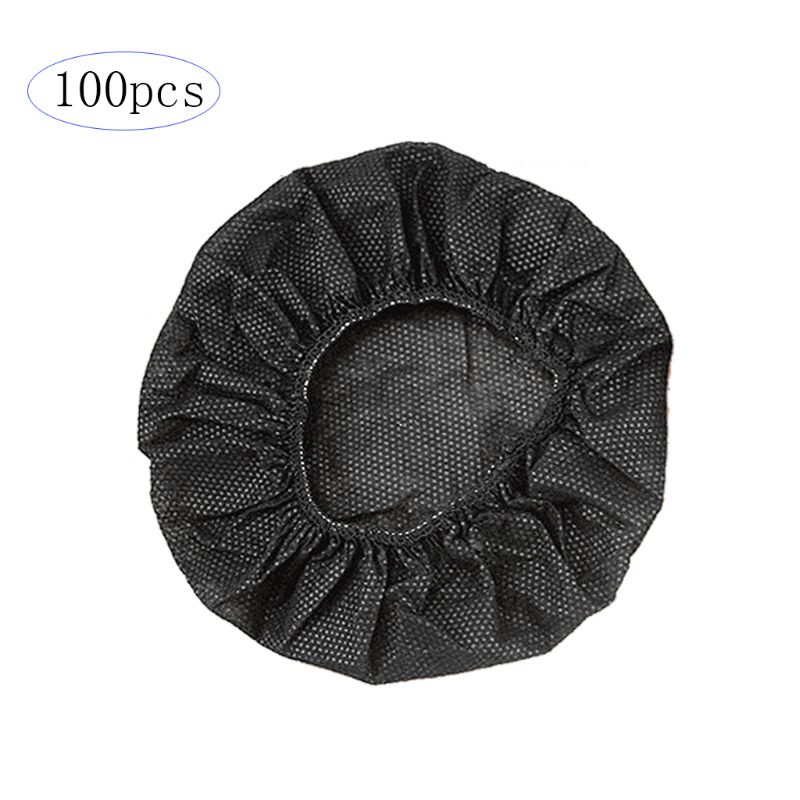 Bộ 100 Vỏ Bọc Đệm Tai Nghe Bằng Vải Không Dệt Dùng Một Lần Kích Thước 10-12CM