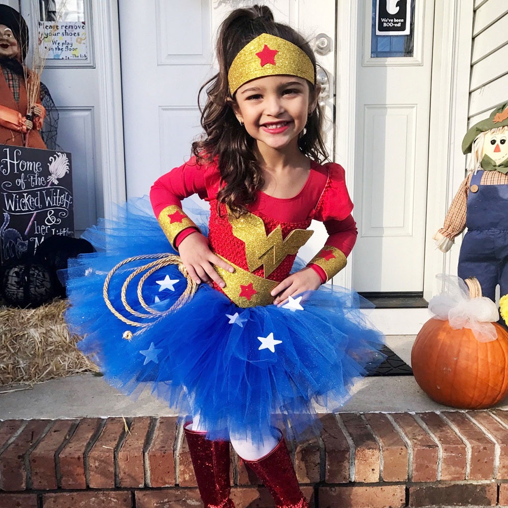 Đầm Xoè Tutu Hoá Trang Halloween Cho Bé Gái