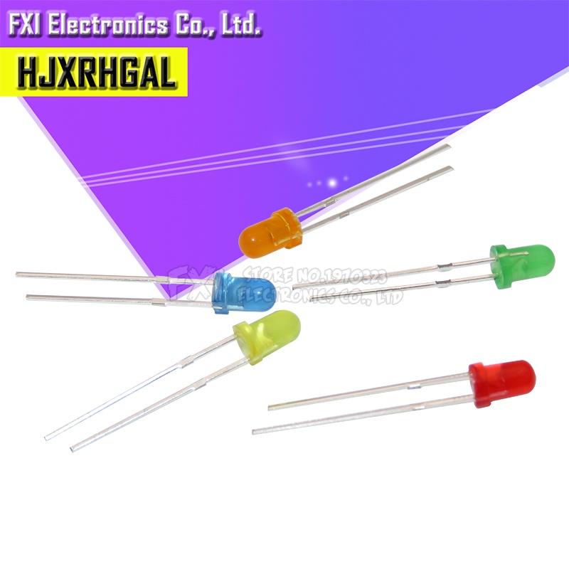 Set 120 Đèn LED 6 Màu X 20 Bóng 3mm Nhiều Màu Sắc Dùng Để Trang Trí DIY