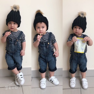 Sét yếm jean cho bé