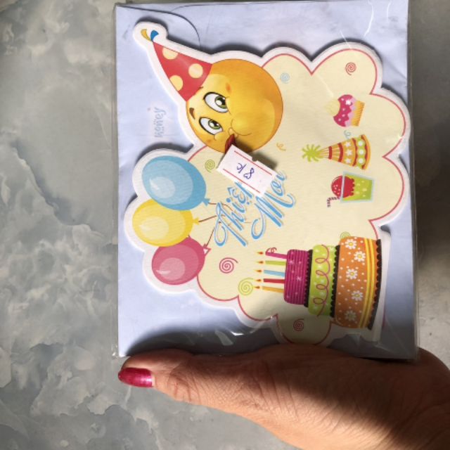 Thiệp mời sinh nhật (10 thiệp)