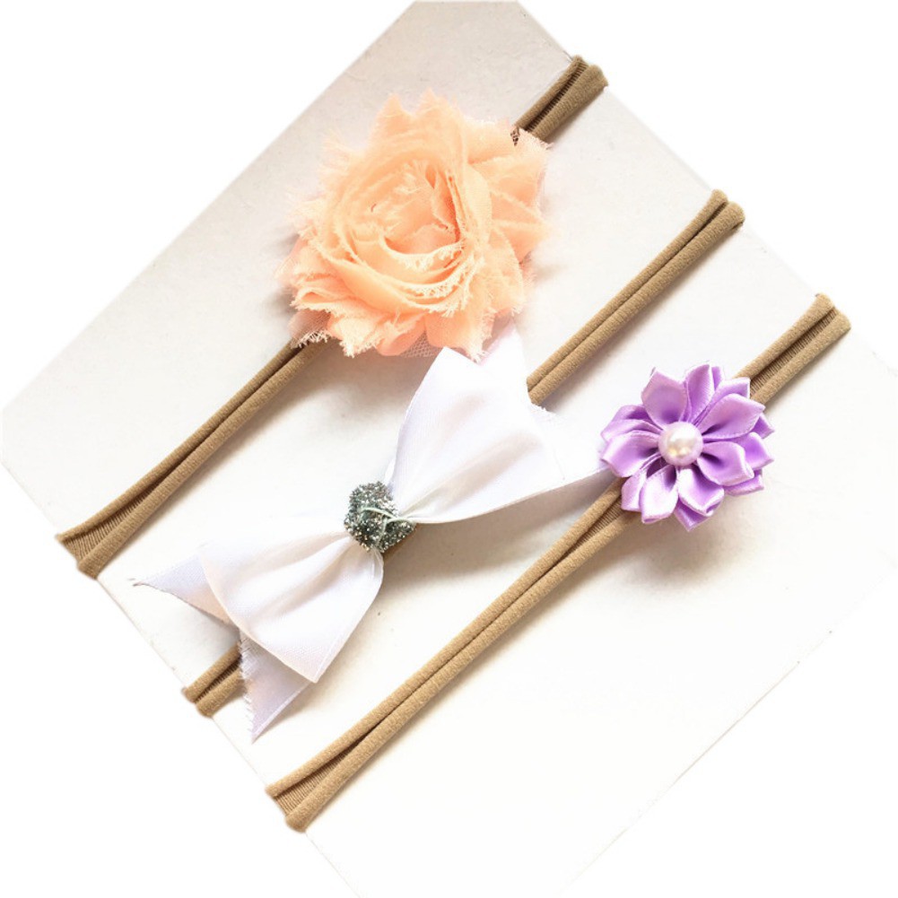 Set 3 Băng Đô Hoa Dễ Thương Cho Bé Gái