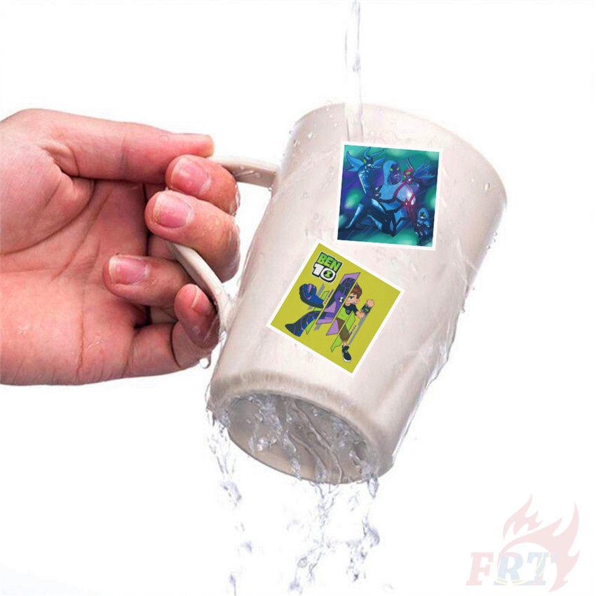 Set 50 miếng dán trang trí thủ công hình nhân vật Ben 10 độc đáo